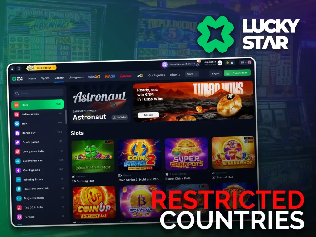 Verify your country’s rules, start playing at Lucky Star with confidence.