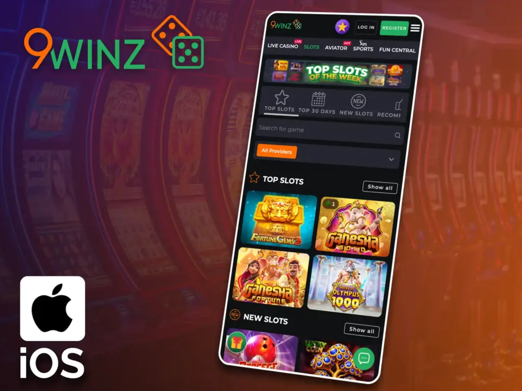 Install the 9winz app on your iOS device, and start playing now.