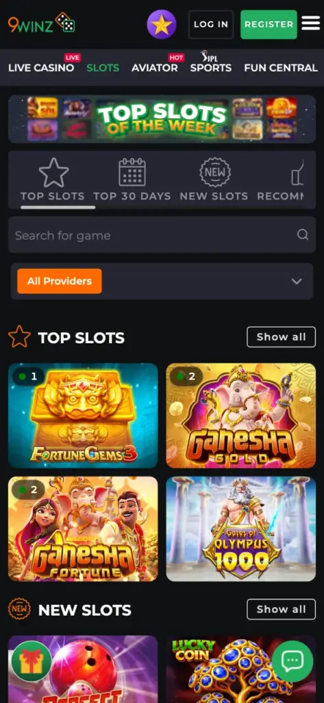 Explore the 9winz slots gallery, and spin the reels to win.