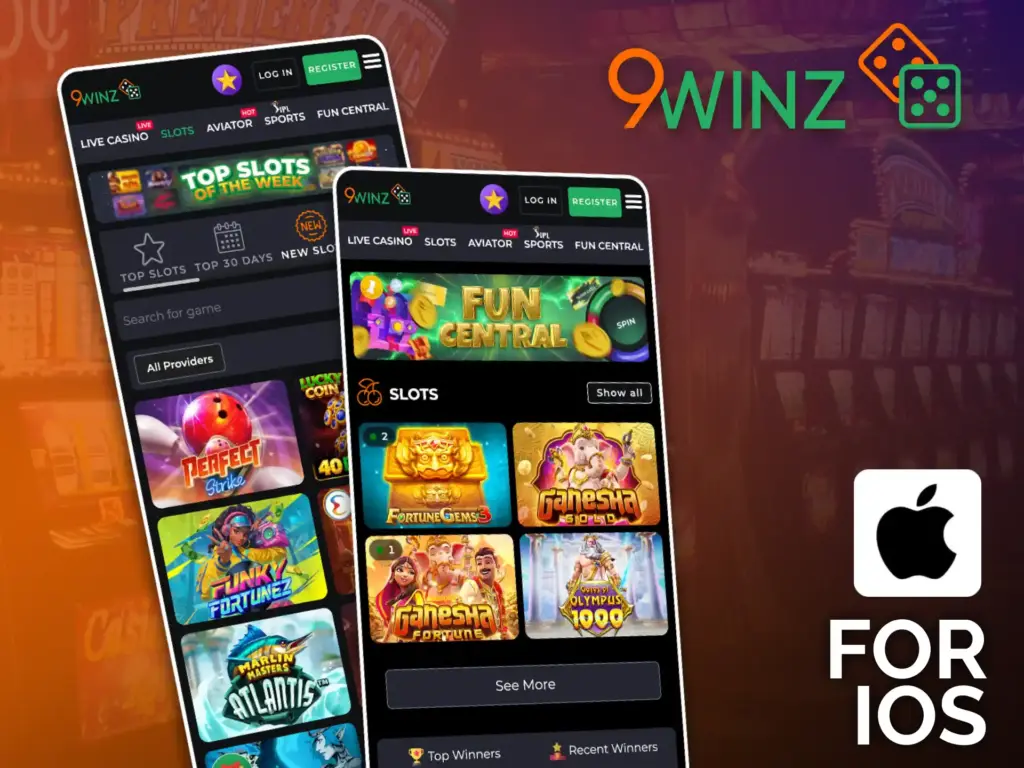Install the 9winz PWA on your iOS device, and start winning.