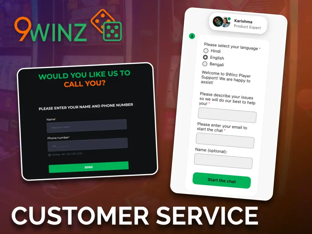 Contact 9winz customer service, and solve your issues quickly.