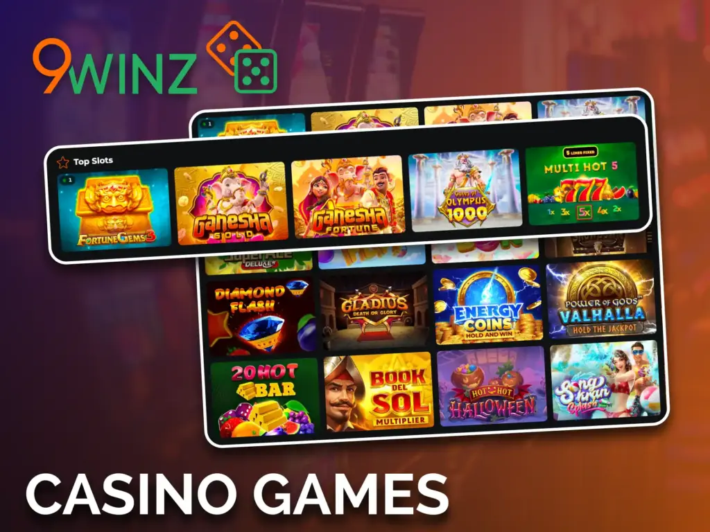 Play the best slots and table games at 9winz, to win big.