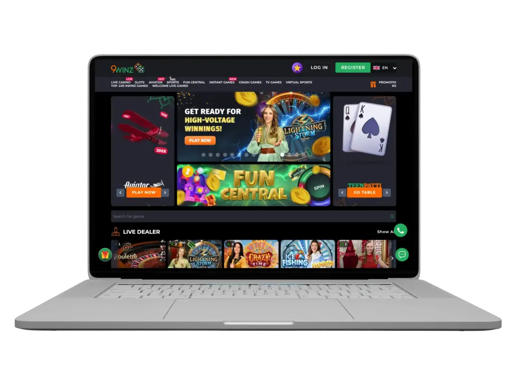 Play sports and casino games on 9winz now.