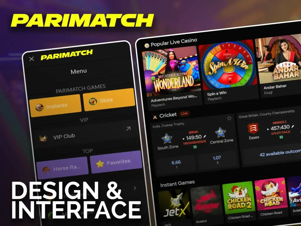 The Parimatch Casino platform's design and navigation make it very easy for customers to utilize.